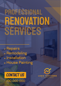 Pro Renovation Service Poster Image Preview