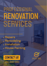 Pro Renovation Service Poster Image Preview