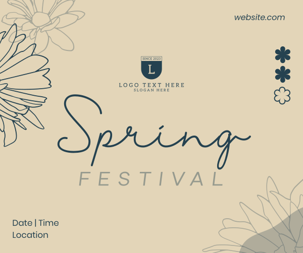 Spring Festival Facebook Post Design Image Preview