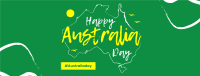 Australia Sketch Map Facebook cover Image Preview