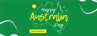 Australia Sketch Map Facebook Cover Image Preview