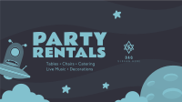 Party Rentals For Kids Facebook Event Cover Design