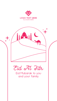 Eid Al Fitr Desert Facebook story Image Preview