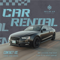 Edgy Car Rental Instagram Post Design