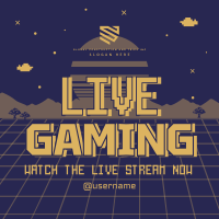 Retro Live Gaming Instagram post Image Preview