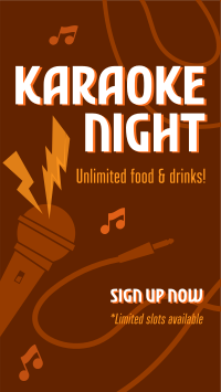 Karaoke Night TikTok Video Image Preview