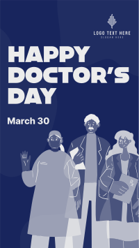 Happy Doctor's Day TikTok video Image Preview
