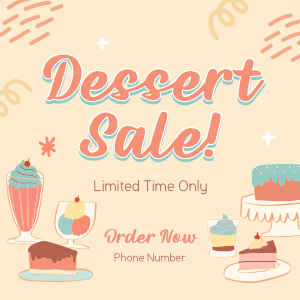 Discounted Desserts Instagram post Image Preview