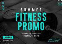Summer Fitness Deals Postcard Design