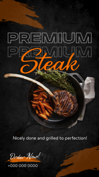 Premium Steak Order Instagram Reel Preview