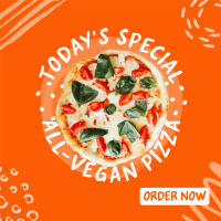 Vegan Pizza Instagram post Image Preview