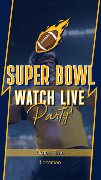 Super Bowl Live Facebook Story Design