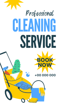Cleaner for Hire Facebook Story Design