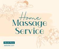 Home Massage Service Facebook Post Design