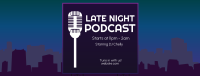 Late Night Podcast Facebook cover Image Preview