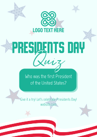 Presidents Day Pop Quiz Flyer Design