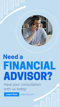 Professional Financial Advisor YouTube short Image Preview