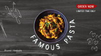Pasta Chalkboard Facebook event cover Image Preview