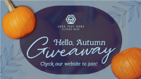Hello Autumn Giveaway Video Design