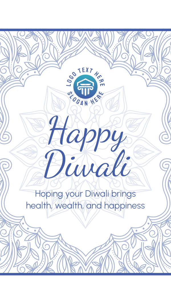 Fancy Diwali Greeting Instagram Story Design Image Preview