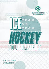 Sporty Ice Hockey Tournament Flyer Image Preview