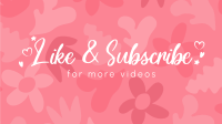 Like & Subscribe Floral YouTube video Image Preview