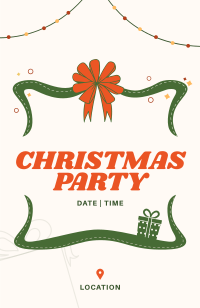 Christmas Party Celebration Invitation Design