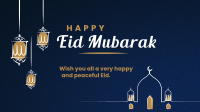 Eid Mubarak Lanterns Facebook event cover Image Preview