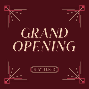 Elegant Opening Announcement Instagram Post Image Preview