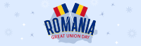 Romania Great Union Day Twitter Header Design