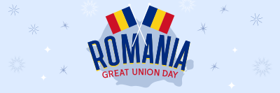 Romania Great Union Day Twitter header (cover) Image Preview