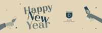 Quirky New Year Twitter header (cover) Image Preview