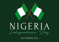 Nigeria Day Postcard Image Preview