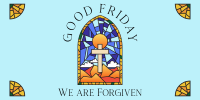 Good Friday Stained Glass Twitter post Image Preview