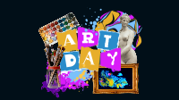 Art Day Collage Video Image Preview