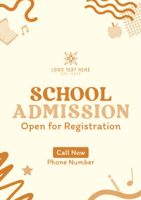 Fun Kids School Admission Flyer Image Preview