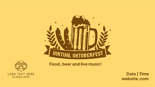 Virtual Oktoberfest Facebook Event Cover Design Image Preview