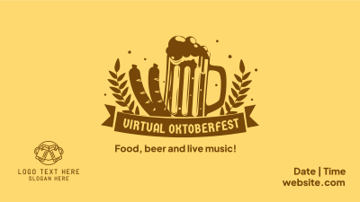 Virtual Oktoberfest Facebook event cover Image Preview