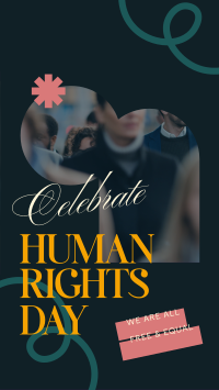 Celebrating Human Rights Instagram story Image Preview