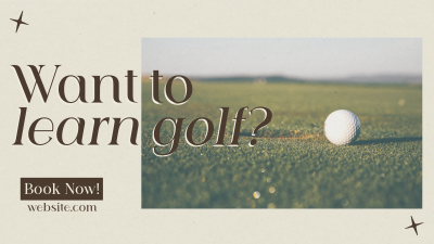 Sophisticated Golf Tournament Facebook event cover Image Preview