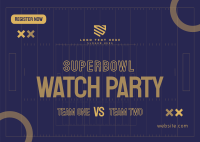 Super Bowl Touchdown Postcard Image Preview