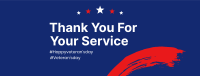 Thank You Veterans Facebook cover Image Preview