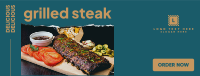 Grilled Steak Facebook cover Image Preview