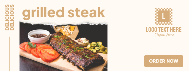 Grilled Steak Facebook cover