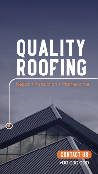 Quality Roofing Instagram story Image Preview