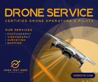 Supersonic Drone Facebook Post Design