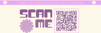 Fun Minimalist QR Promo Twitter Header Image Preview