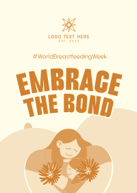 Maternal Breastfeeding Week Poster Design