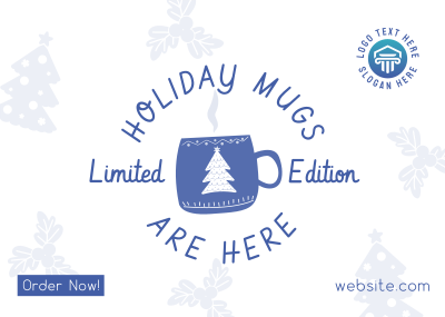 Holiday Mug Postcard Image Preview