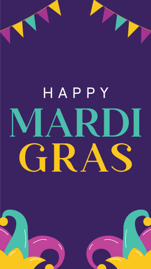 Mardi Gras Celebration Facebook story Image Preview